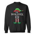 The Book Lover Elf Christmas Books Reading Lover Sweatshirt