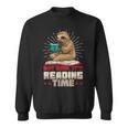 Book Reader Sloth Bookworm Reading Book Club Sweatshirt