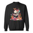 Book Reading Skull Skeleton Flowers Floral Bookish Butterfly Sweatshirt Book Reading Skull Skeleton Flowers Floral Bookish Butterfly Sweatshirt
