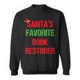Book Restorer Pajama Christmas Sweatshirt