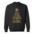 All Booked For Christmas Book Tree Book Lover Teacher Sweatshirt
