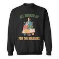All Booked Up For The Holidays Reading Book Lover Xmas Sweatshirt
