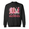 All Booked For Valentine Book Reading Women Girl Teacher Sweatshirt
