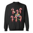 Bookmas Christmas Books Shirt Candy Cane Bookworm Sweatshirt
