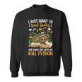 Books And My Ball Python Owner Ball Python Lover Sweatshirt