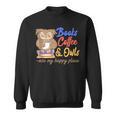 Books Coffee & Owls Are My Happy Place Book Lovers Sweatshirt Books Coffee & Owls Are My Happy Place Book Lovers Sweatshirt