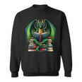 Books Dragon Reading Book Sweatshirt Books Dragon Reading Book Sweatshirt