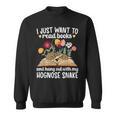 Books And My Hognose Snake Owner Hognose Snake Lover Sweatshirt