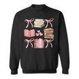 Books And Pink Bows Booktok Coquette Preppy Sweatshirt Books And Pink Bows Booktok Coquette Preppy Sweatshirt