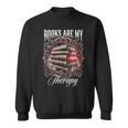 Books Are My Therapy Vintage Bookworm Reader Sweatshirt Books Are My Therapy Vintage Bookworm Reader Sweatshirt