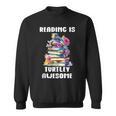 Books Reading Is Fun Turtely Awesome Sea Turtle Reading Book Sweatshirt