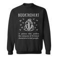 Booktrovert Definition Book Introvert Bookworm Librarian Sweatshirt