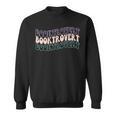 Booktrovert Groovy Read Books Avoid People & I Know Things Sweatshirt