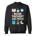 Booktrovert Introvert Reader Library Card Coffee Books Sweatshirt