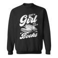 Bookworm Book Reading Just A Girl Who Loves To Read Books Sweatshirt