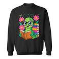 Bookworm Costume Kawaii Reading Worm For World Book Day Sweatshirt
