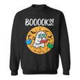 Boooks Ghost Read Book Halloween Teacher Librarian Men Women Sweatshirt Boooks Ghost Read Book Halloween Teacher Librarian Men Women Sweatshirt