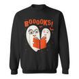 Booooks Boo Ghost Book Library Halloween Students Teachers Men Women Kids Sweatshirt Booooks Boo Ghost Book Library Halloween Students Teachers Men Women Kids Sweatshirt