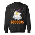 Booooks Funny Halloween Cute Ghost Book Reading Sweatshirt Booooks Funny Halloween Cute Ghost Book Reading Sweatshirt