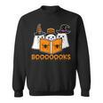 Booooks Ghost Boo Read Books Library Teacher Halloween Cute Sweatshirt Booooks Ghost Boo Read Books Library Teacher Halloween Cute Sweatshirt