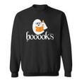 Booooks Halloween Cute Ghost Reading Library Books Sweatshirt