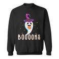Booooks Halloween Shirts Cute Ghost Book Teacher Reading For Men Women Kids Sweatshirt