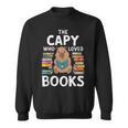 Capybara Book Lover Rodent Animal Capy Bookworm Sweatshirt