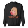 CapyFun Books Are The Only Treasure I Need Capybara Kids Sweatshirt