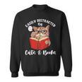 Cat Tshirt Easily Distracted By Cats And Books Cat For Men Women Sweatshirt