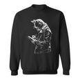 Cat Holds Book Writing Animal Print Motif Drawing Art Cat Sweatshirt