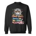 Cat Read Books Be Kind Stay Weird Library Book Lover Sweatshirt Cat Read Books Be Kind Stay Weird Library Book Lover Sweatshirt