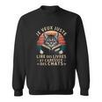 Cat And Reading For Book And Cat Lover Sweatshirt