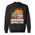 Cat Sleeping Napping Bookworm Reading Book Lover Book Nerd Men Women Kids Sweatshirt