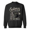 Cat Witch Salem Book Club Reading Halloween Book Lover Sweatshirt Cat Witch Salem Book Club Reading Halloween Book Lover Sweatshirt