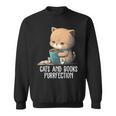 Cats And Books Purrfection Book Lover Book Nerd Librarian Sweatshirt