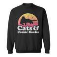 Cats And Comic Books Or Women's Cat And Comic Book Sweatshirt