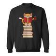 Cats And Reading Books Literature Sweatshirt Cats And Reading Books Literature Sweatshirt