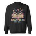 Chapter 12 Years Old 12th Birthday Butterfly Bow Book Lover Sweatshirt Chapter 12 Years Old 12th Birthday Butterfly Bow Book Lover Sweatshirt