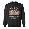 Chapter 9 Years Old 9th Birthday Butterfly Bow Book Lover Sweatshirt Chapter 9 Years Old 9th Birthday Butterfly Bow Book Lover Sweatshirt