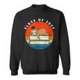 Class Of 2027 Meme Sloth Graduation Cap Sleeping On Books Sweatshirt