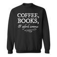 Coffee Books & Oxford Commas Bookworm Grammar Nerd Gift Sweatshirt