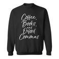 Coffee Books And Oxford Commas Shirt Reading Tee Sweatshirt