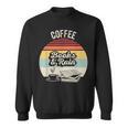 Coffee Books And Rain Reading Book Lover Retro Sweatshirt Coffee Books And Rain Reading Book Lover Retro Sweatshirt