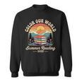 Color Our World Summer Reading 2025 Cute Book Wildflowers Sweatshirt Color Our World Summer Reading 2025 Cute Book Wildflowers Sweatshirt