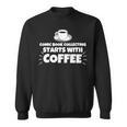 Comic Book Collecting Starts With Coffee Funny Sweatshirt
