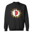 Comic Book Style Monogram Letter D For Boys Girls Women Men Sweatshirt Comic Book Style Monogram Letter D For Boys Girls Women Men Sweatshirt