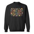 Consejera Escolar Cute Floral Counselor With Books & Owl Sweatshirt