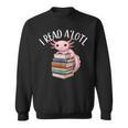 Cool Axolotl Reading Library Book Lover Reading Women Men Sweatshirt Cool Axolotl Reading Library Book Lover Reading Women Men Sweatshirt