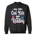 All The Cool Kids Are Reading Book Vintage Retro Sunset Sweatshirt