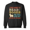 Coton De Tulear Mama Ich Will Nur Lesen Books Hanging Dog Sweatshirt Coton De Tulear Mama Ich Will Nur Lesen Books Hanging Dog Sweatshirt